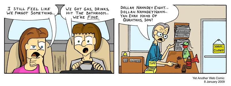 A comic. It's not that funny, you're not missing much.