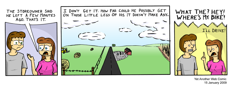 A comic. It's not that funny, you're not missing much.