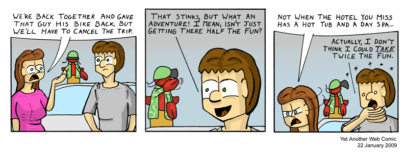 A comic. It's not that funny, you're not missing much.