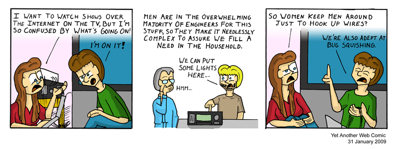 A comic. It's not that funny, you're not missing much.