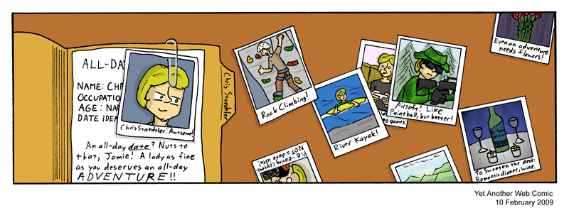 A comic. It's not that funny, you're not missing much.