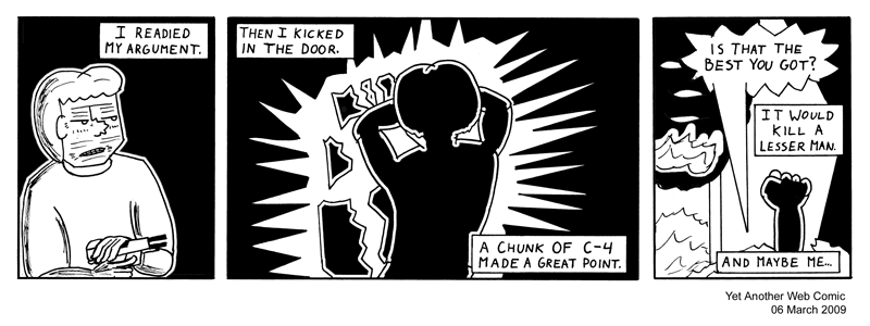 A comic. It's not that funny, you're not missing much.