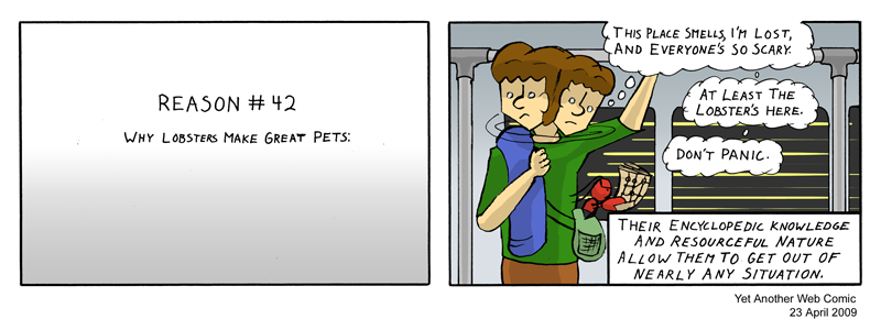 A comic. It's not that funny, you're not missing much.