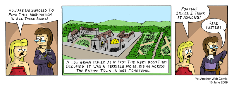 A comic. It's not that funny, you're not missing much.