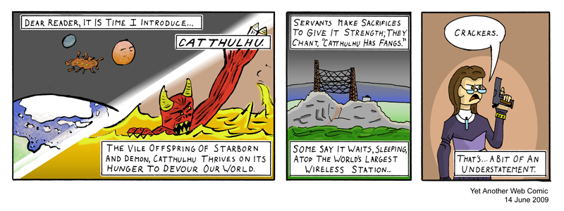 A comic. It's not that funny, you're not missing much.