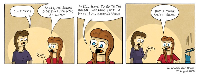 A comic. It's not that funny, you're not missing much.