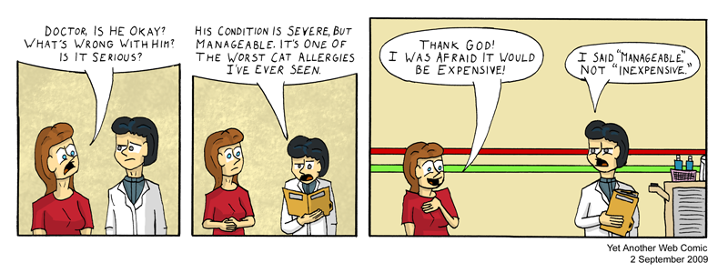 A comic. It's not that funny, you're not missing much.