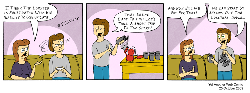 A comic. It's not that funny, you're not missing much.