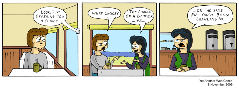 A comic. It's not that funny, you're not missing much.