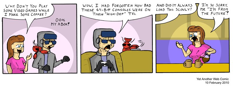 A comic. It's not that funny, you're not missing much.