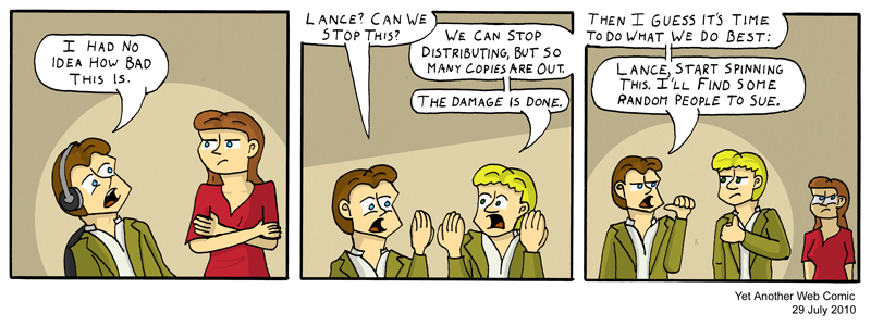 A comic. It's not that funny, you're not missing much.