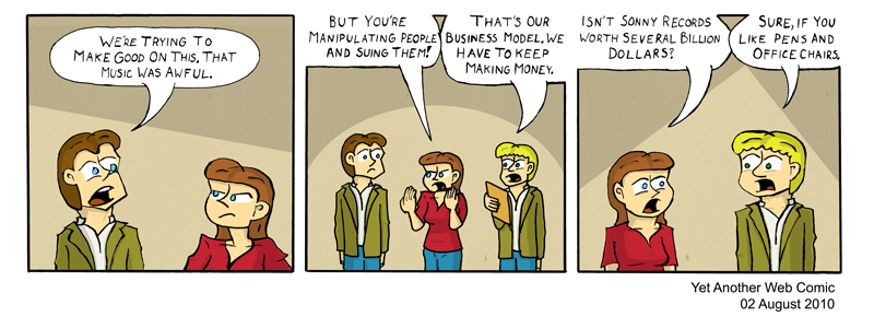A comic. It's not that funny, you're not missing much.