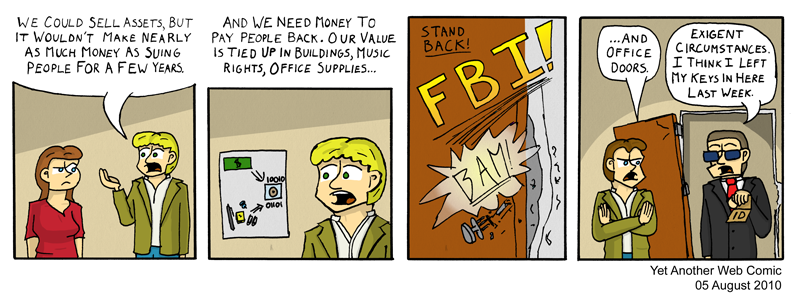 A comic. It's not that funny, you're not missing much.