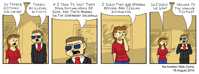 A comic. It's not that funny, you're not missing much.