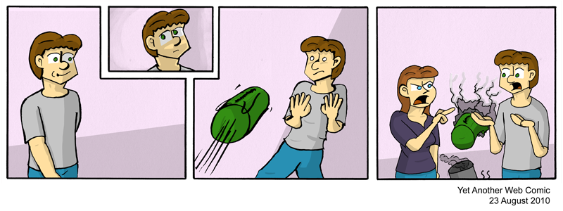 A comic. It's not that funny, you're not missing much.