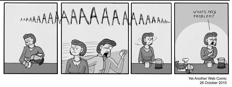 A comic. It's not that funny, you're not missing much.