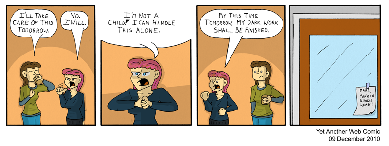 A comic. It's not that funny, you're not missing much.
