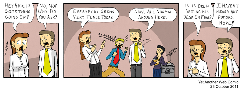 A comic. It's not that funny, you're not missing much.