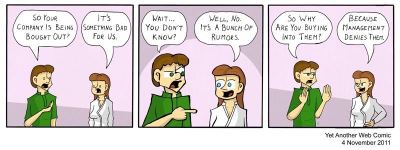 A comic. It's not that funny, you're not missing much.