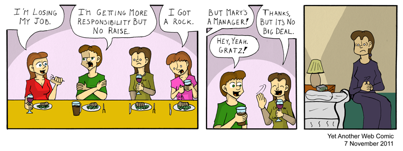 A comic. It's not that funny, you're not missing much.